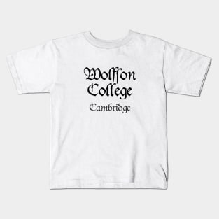 Cambridge Wolfson College Medieval University Kids T-Shirt